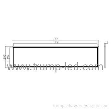 High brightness SMD3014 Office LED panel light 300*1200